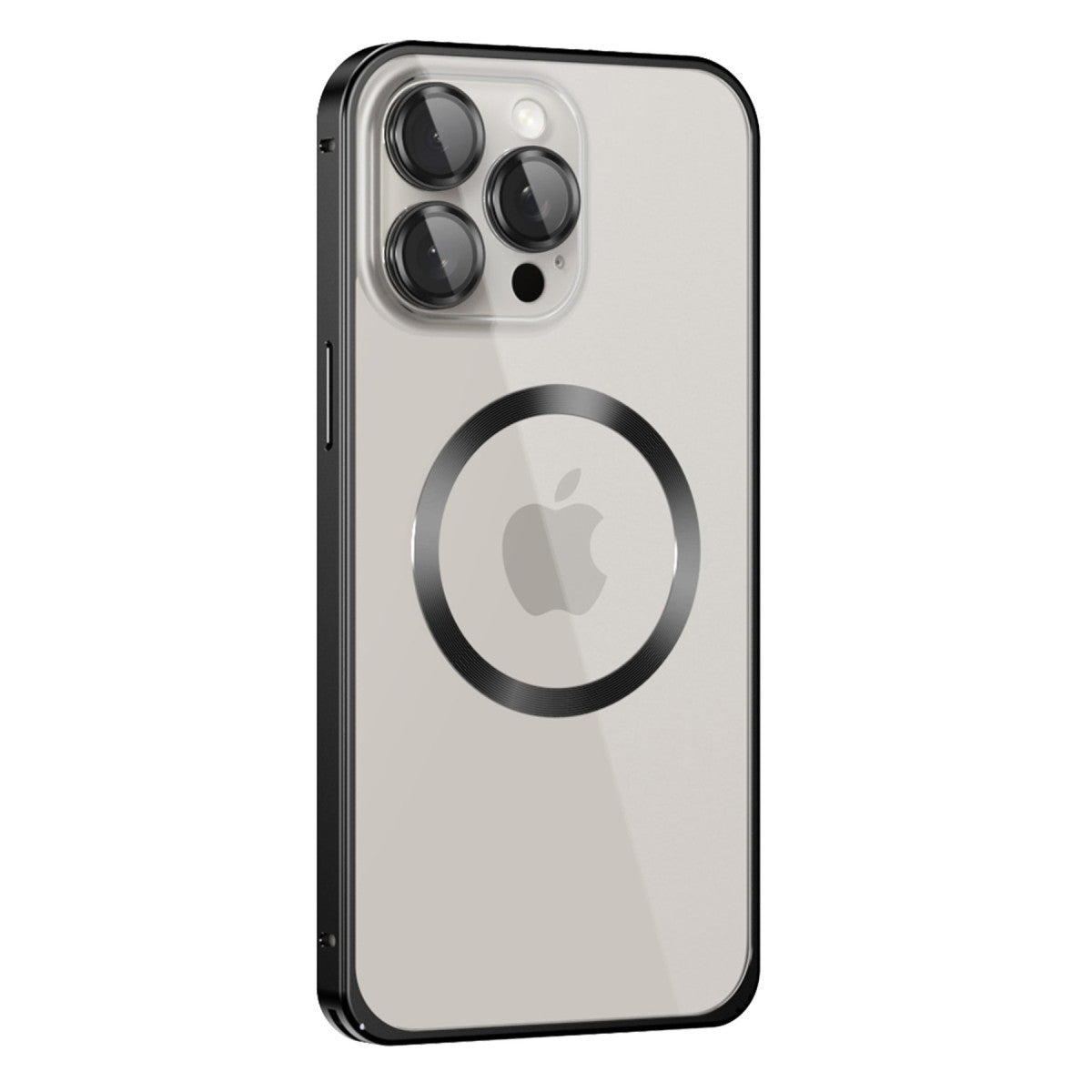 Joko Apple iPhone 15 Pro Max Kılıf Metal Bumper Magneticsafe Kapak
