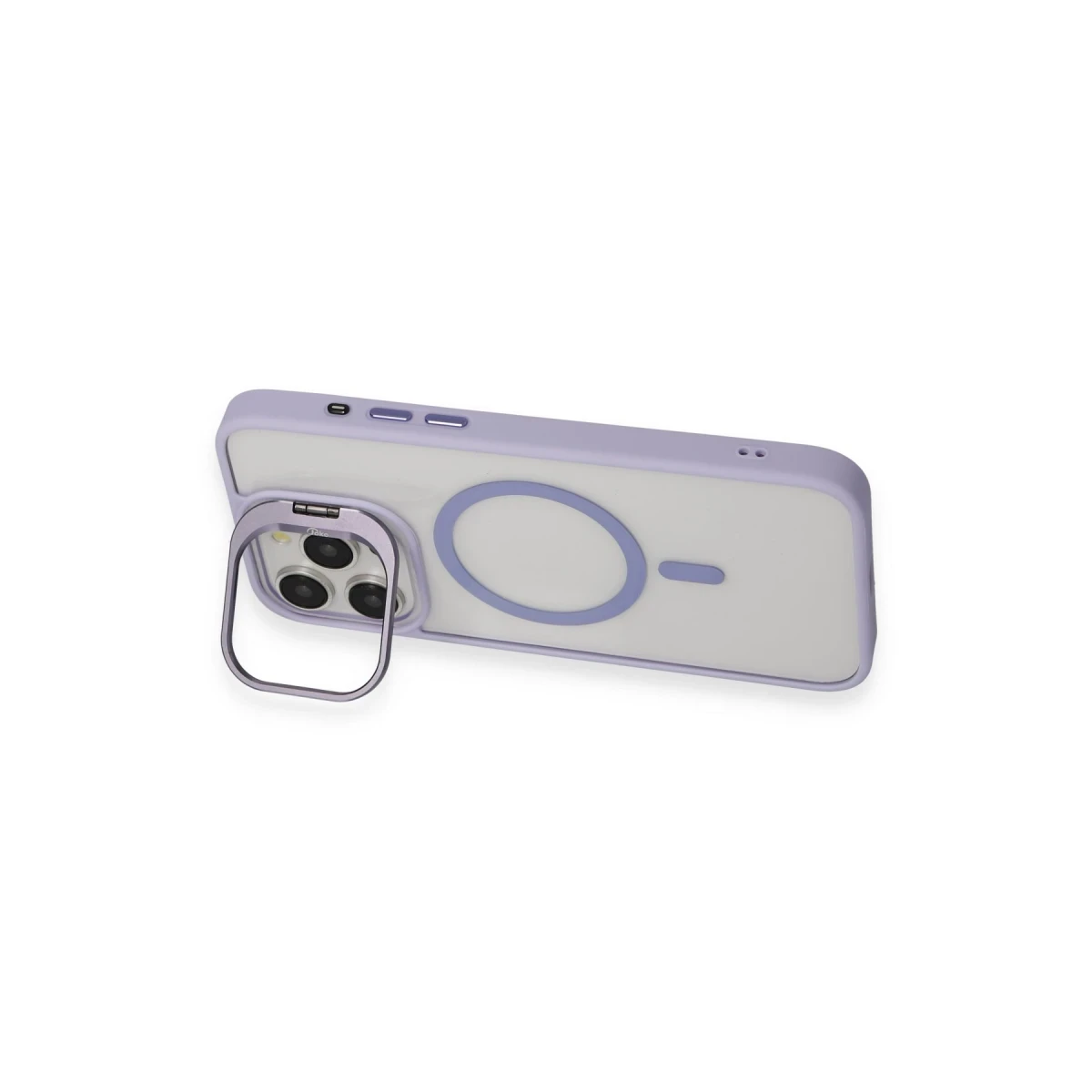 Joko Apple iPhone 15 Pro Max Kılıf Roblox Lens Magsafe Standlı Kapak - Lila