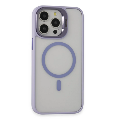 Joko Apple iPhone 15 Pro Max Kılıf Roblox Lens Magsafe Standlı Kapak - Lila