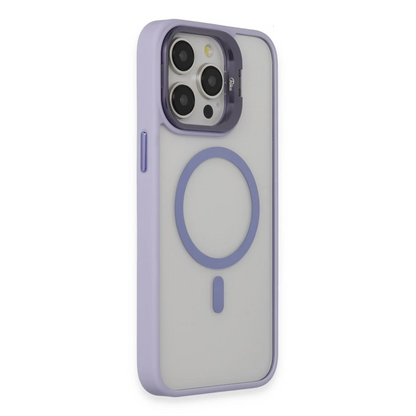 Joko Apple iPhone 15 Pro Max Kılıf Roblox Lens Magsafe Standlı Kapak - Lila