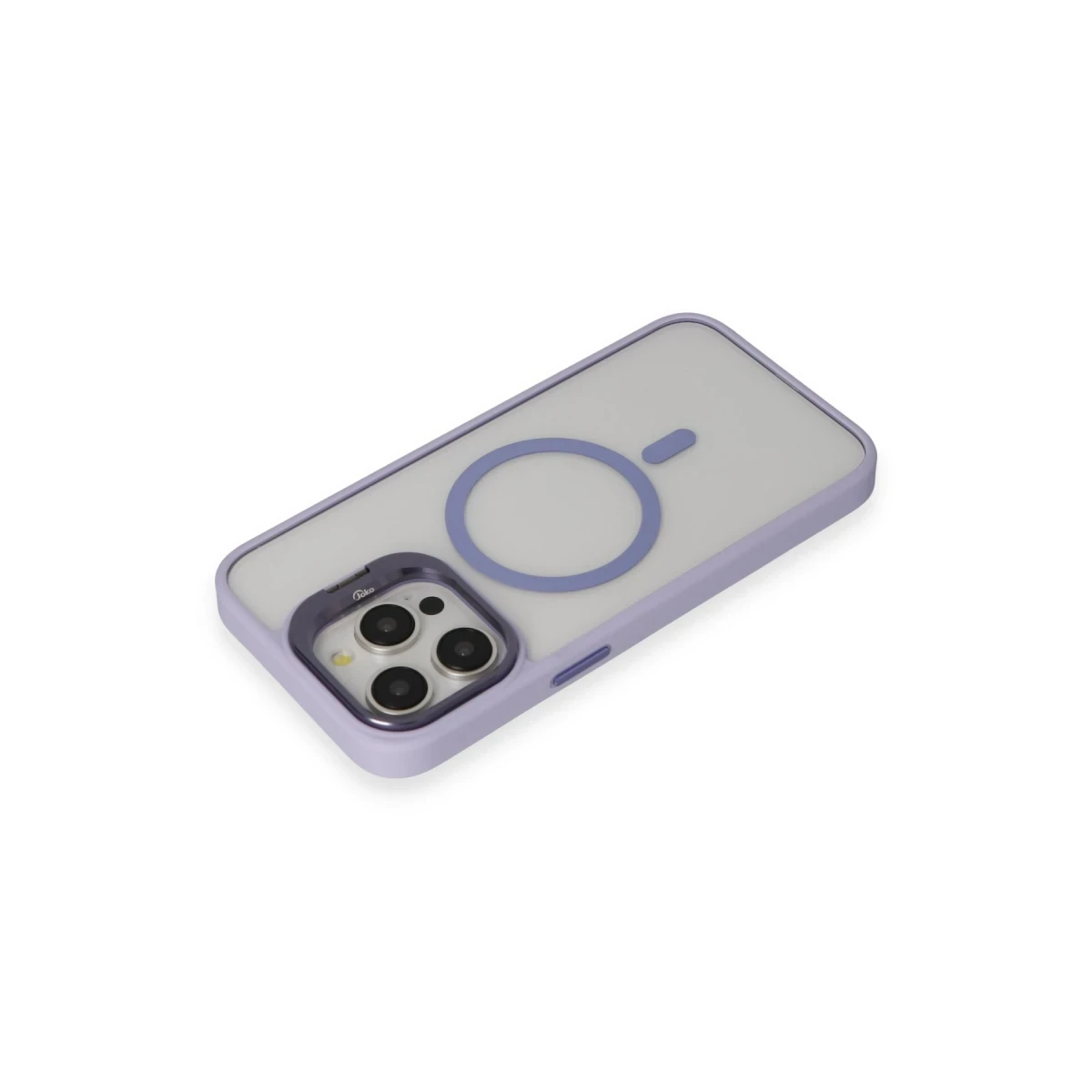 Joko Apple iPhone 15 Pro Max Kılıf Roblox Lens Magsafe Standlı Kapak - Lila