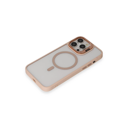 Joko Apple iPhone 15 Pro Max Kılıf Roblox Lens Magsafe Standlı Kapak - Pudra