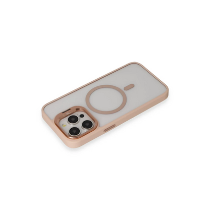 Joko Apple iPhone 15 Pro Max Kılıf Roblox Lens Magsafe Standlı Kapak - Pudra
