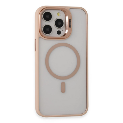Joko Apple iPhone 15 Pro Max Kılıf Roblox Lens Magsafe Standlı Kapak - Pudra
