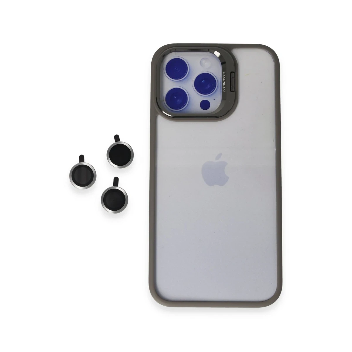 Joko Apple iPhone 15 Pro Max Kılıf Roblox Lens Standlı Kapak - Titan Gri