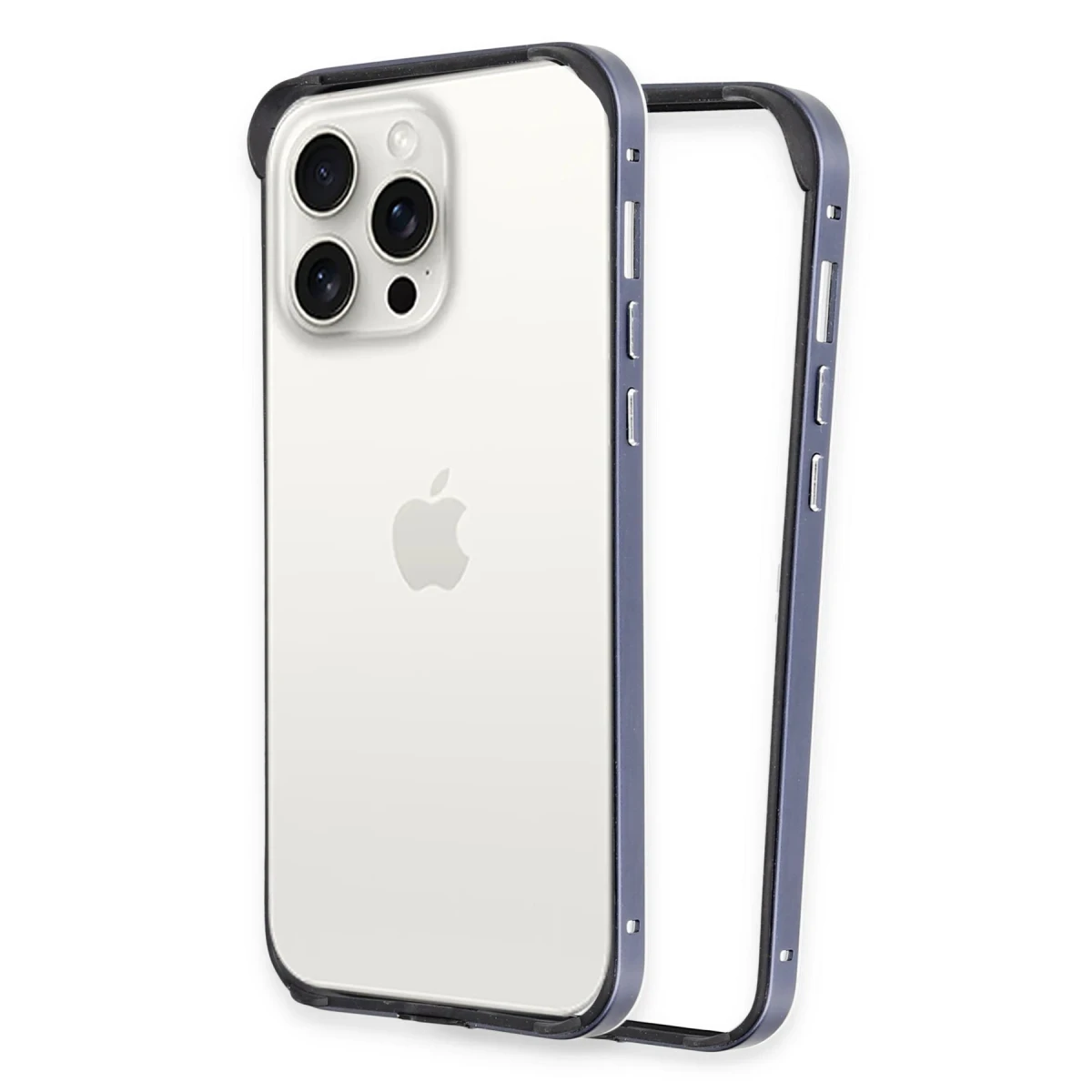 Joko Apple iPhone 15 Pro Max Land Bumper Koruma Kapak - Lacivert