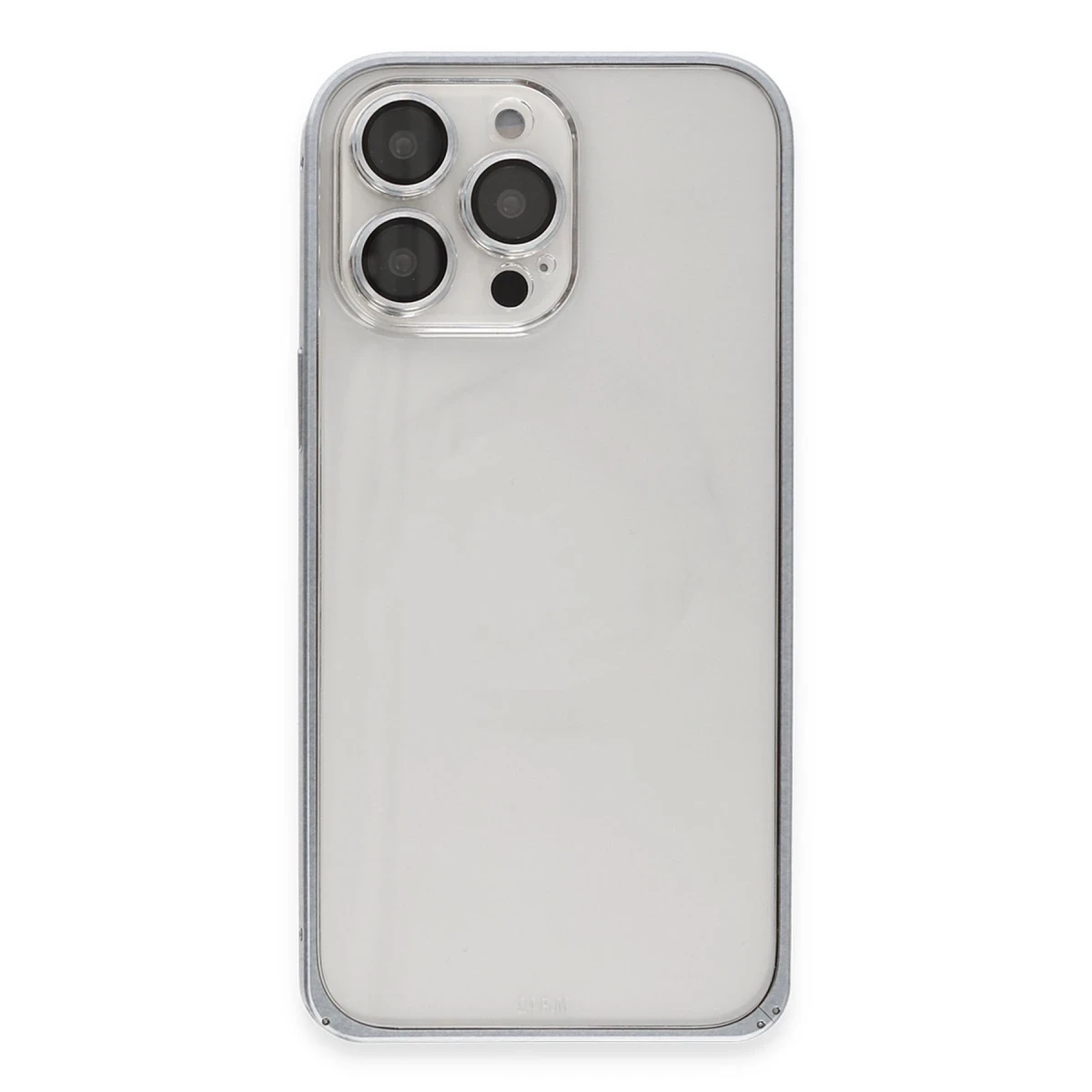 Joko Apple iPhone 15 Pro Max Metal Bumper Mat Kapak - Gri