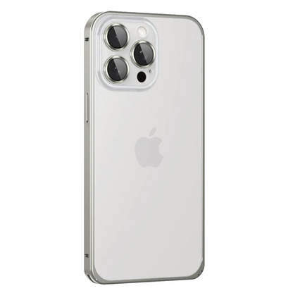 Joko Apple iPhone 15 Pro Max Metal Bumper Mat Kapak - Gri