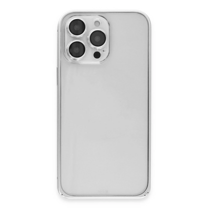 Joko Apple iPhone 15 Pro Max Metal Bumper Mat Kapak - Gümüş
