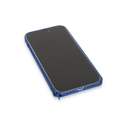 Joko Apple iPhone 15 Pro Max Metal Bumper Mat Kapak - Lacivert