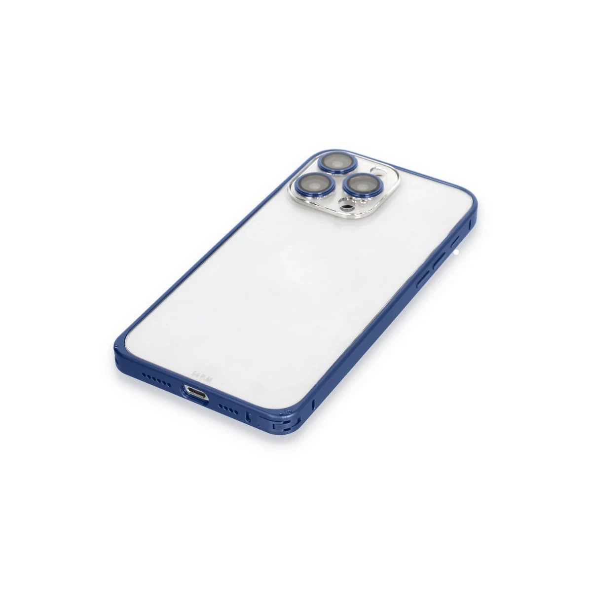 Joko Apple iPhone 15 Pro Max Metal Bumper Mat Kapak - Lacivert