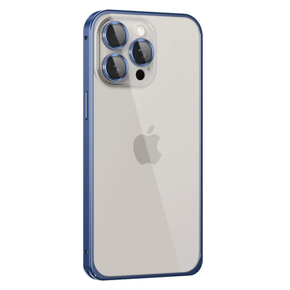 Joko Apple iPhone 15 Pro Max Metal Bumper Mat Kapak - Lacivert