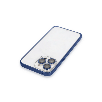 Joko Apple iPhone 15 Pro Max Metal Bumper Mat Kapak - Lacivert