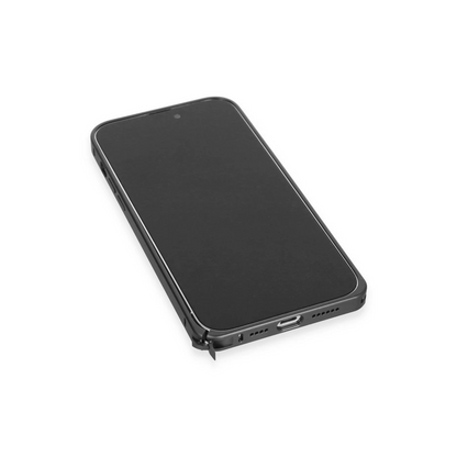 Joko Apple iPhone 15 Pro Max Metal Bumper Mat Kapak - Siyah