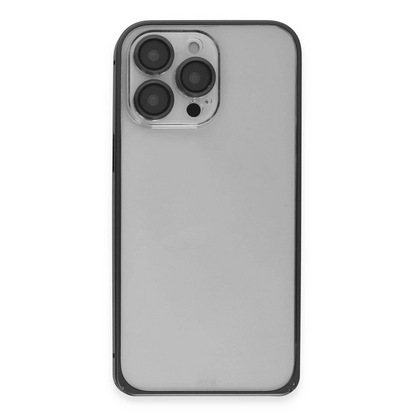 Joko Apple iPhone 15 Pro Max Metal Bumper Mat Kapak - Siyah