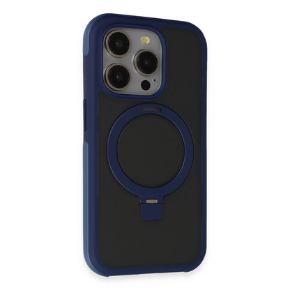 Joko Apple iPhone 15 Pro Max Zorda Airbag Magsafe Standlı Kapak - Lacivert