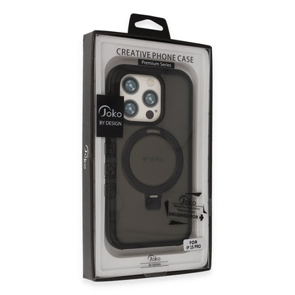 Joko Apple iPhone 15 Pro Max Zorda Airbag Magsafe Standlı Kapak