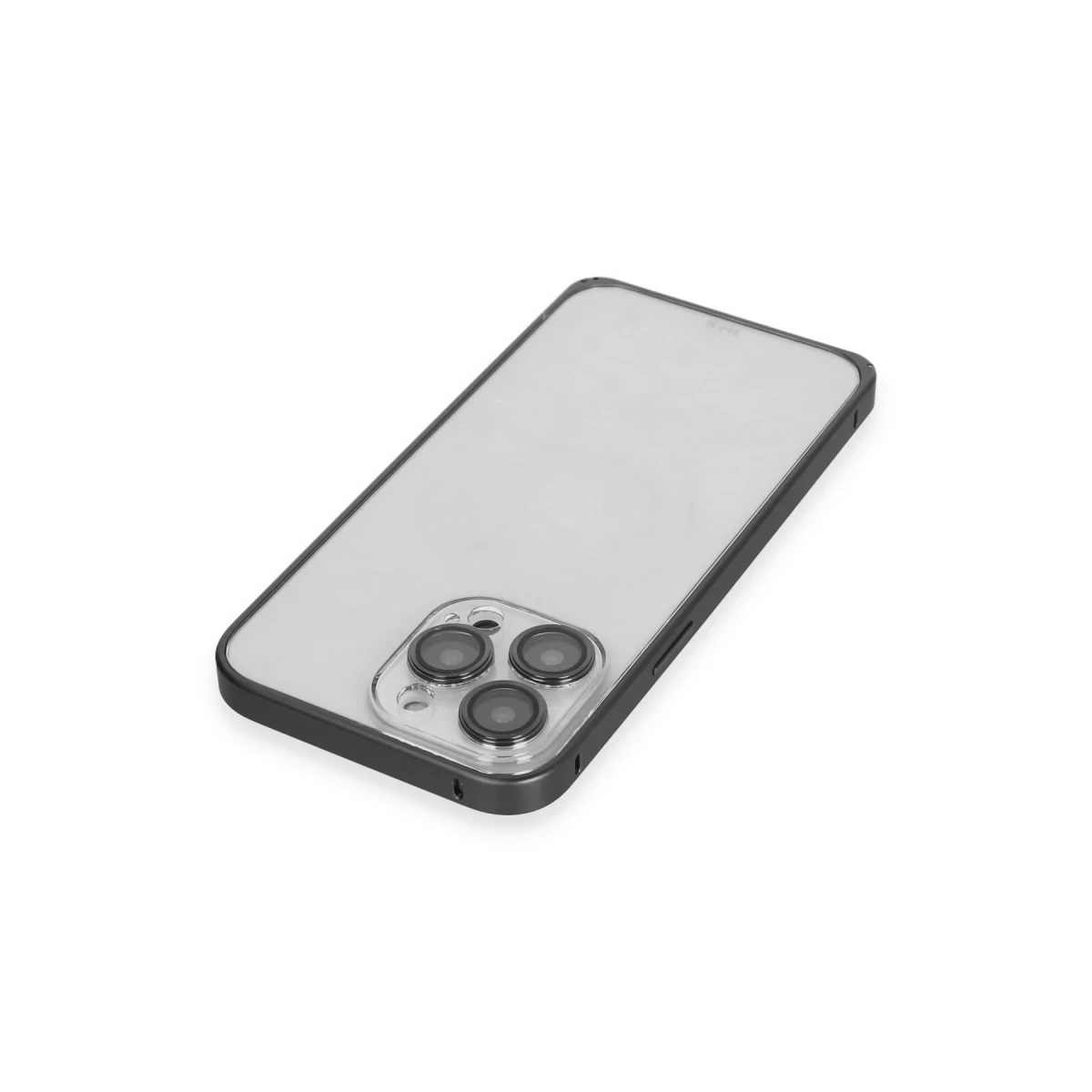 Joko Apple iPhone 15 Pro Metal Bumper Mat Kapak - Siyah