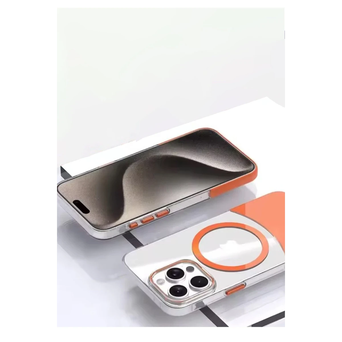 Joko Apple iPhone 15 Pro PC Suit Magsafe Kapak - Turuncu
