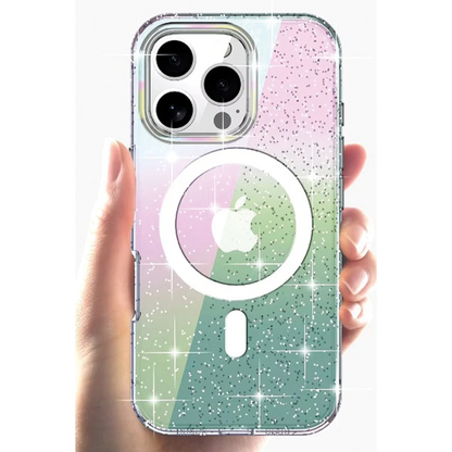 Joko Apple iPhone 15 Pro Rasasi Simli Magsafe Kapak - Şeffaf