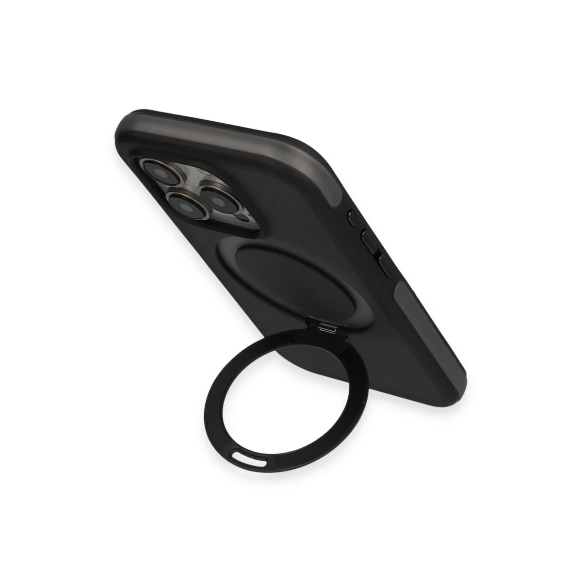 Joko Apple iPhone 15 Pro Zorda Airbag Magsafe Standlı Kapak - Lacivert