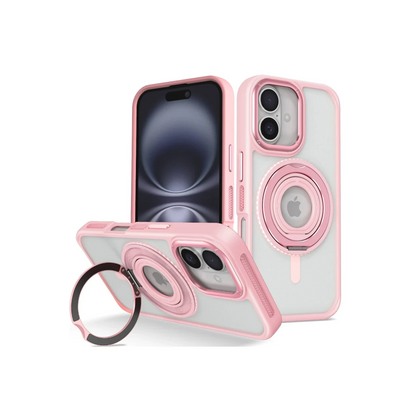 Joko Apple iPhone 16 Banza Magsafe Standlı Kapak - Pembe