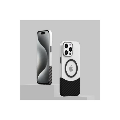 Joko Apple iPhone 16 Carbon Puzzle Magsafe Kapak - Siyah-2