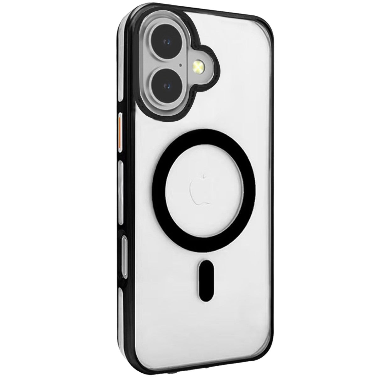 Joko Apple iPhone 16 Gleam PC Sert Magsafe Kılıf - Şeffaf-Siyah