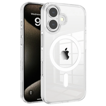 Joko Apple iPhone 16 Gleam PC Sert Magsafe Kılıf - Şeffaf