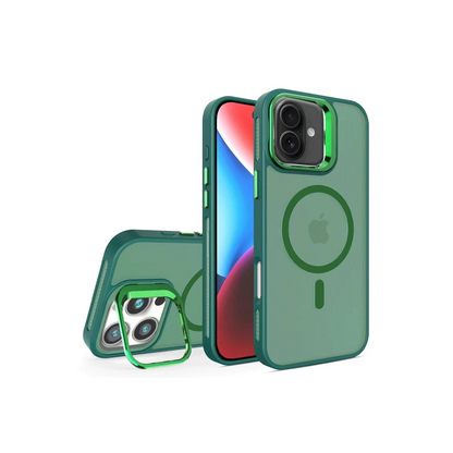 Joko Apple iPhone 16 Plus Flet Lens Magsafe Kapak - Koyu Yeşil