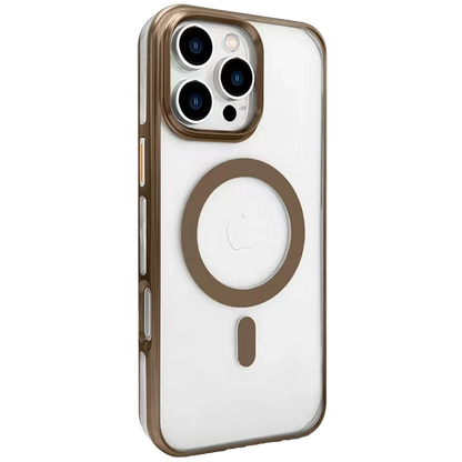 Joko Apple iPhone 16 Pro Gleam PC Sert Magsafe Kılıf - Kahverengi