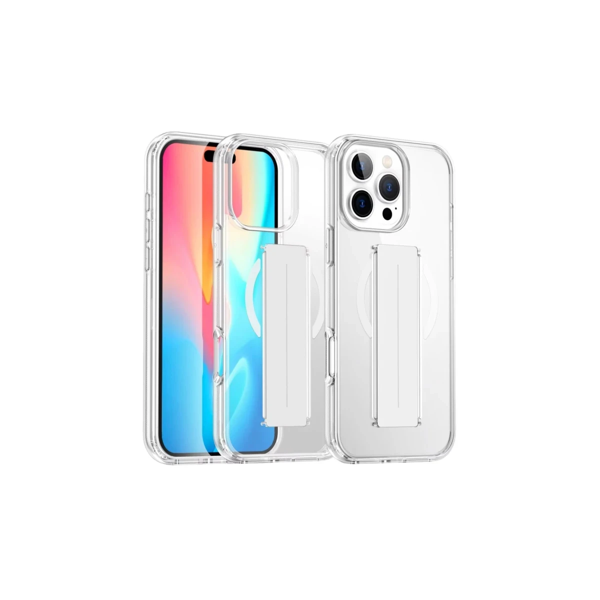 Joko Apple iPhone 16 Pro Kılıf Alfa Magsafe Standlı Kapak - Şeffaf