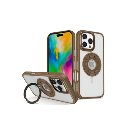 Joko Apple iPhone 16 Pro Max Banza Magsafe Standlı Kapak - Kahverengi