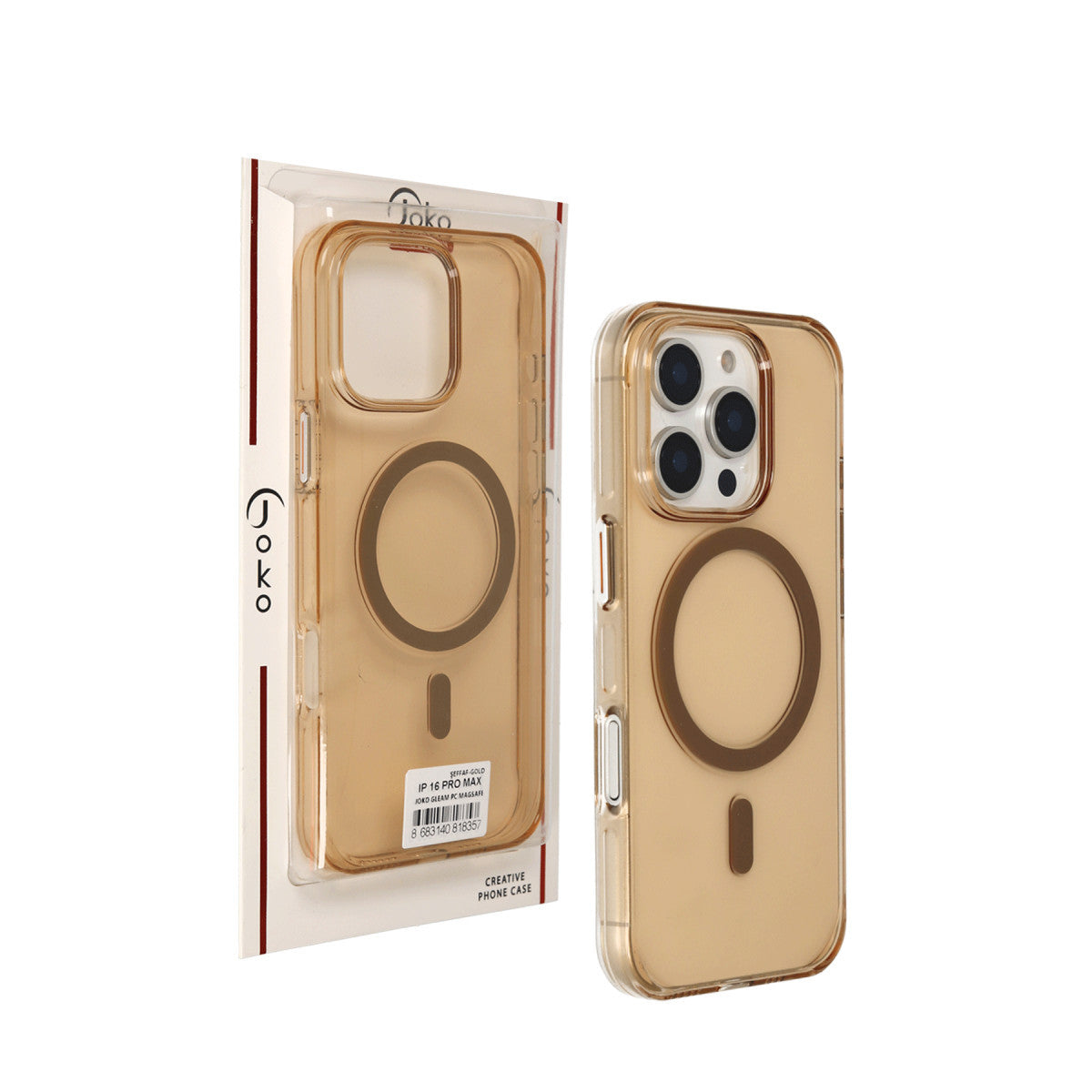 Joko Apple iPhone 16 Pro Max Gleam PC Sert Magsafe Kılıf