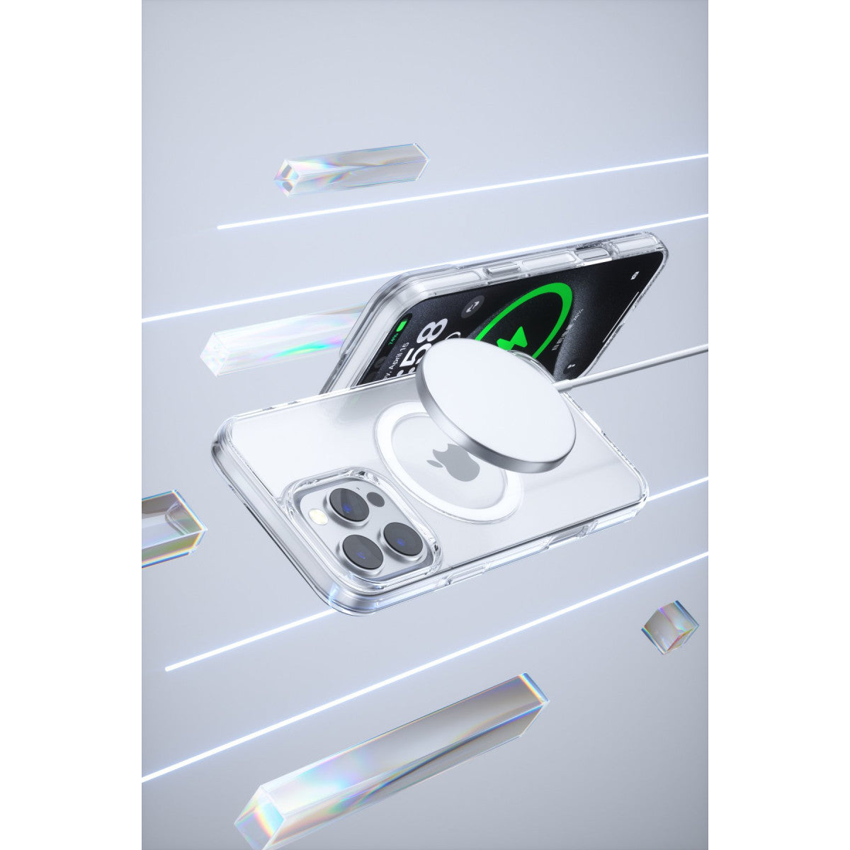 Joko Apple iPhone 16 Pro Max Gleam PC Sert Magsafe Kılıf