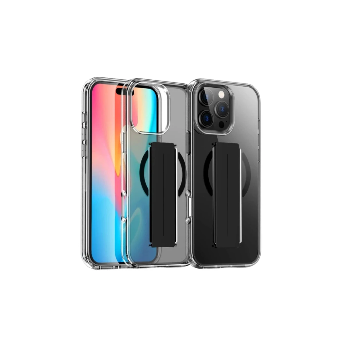 Joko Apple iPhone 16 Pro Max Kılıf Alfa Magsafe Standlı Kapak - Siyah