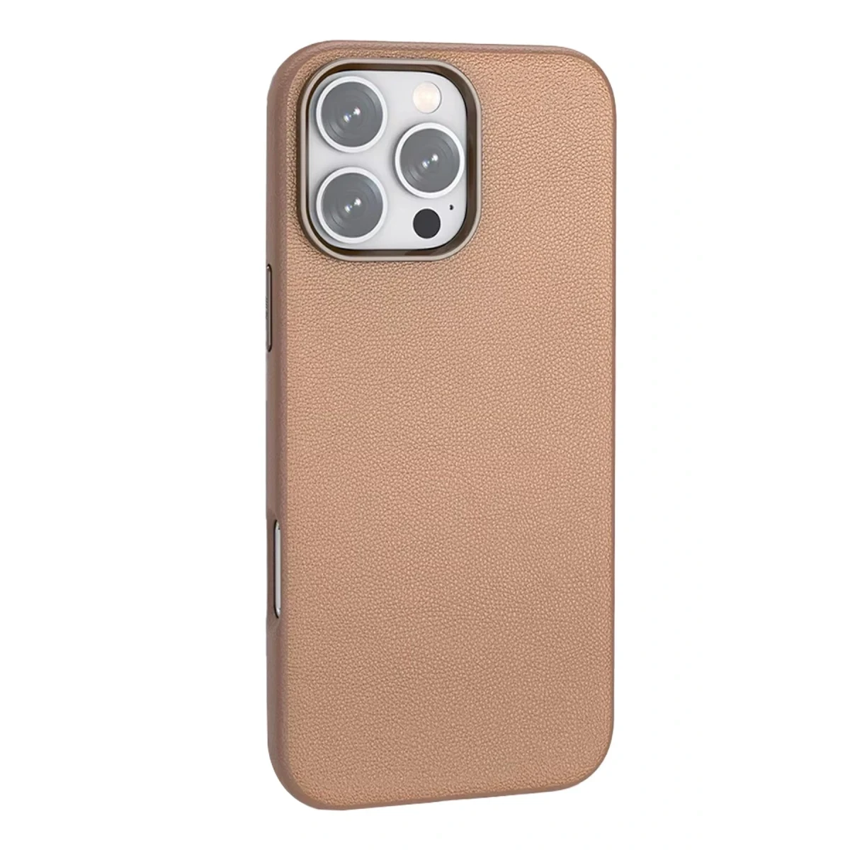 Joko Apple iPhone 16 Pro Max Wonder Deri Magsafe Kapak - Bronz