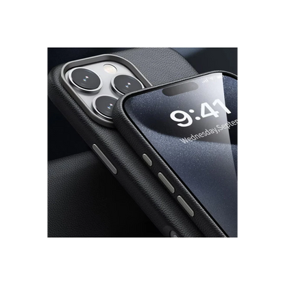Joko Apple iPhone 16 Pro Max Wonder Deri Magsafe Kapak - Titan Gri