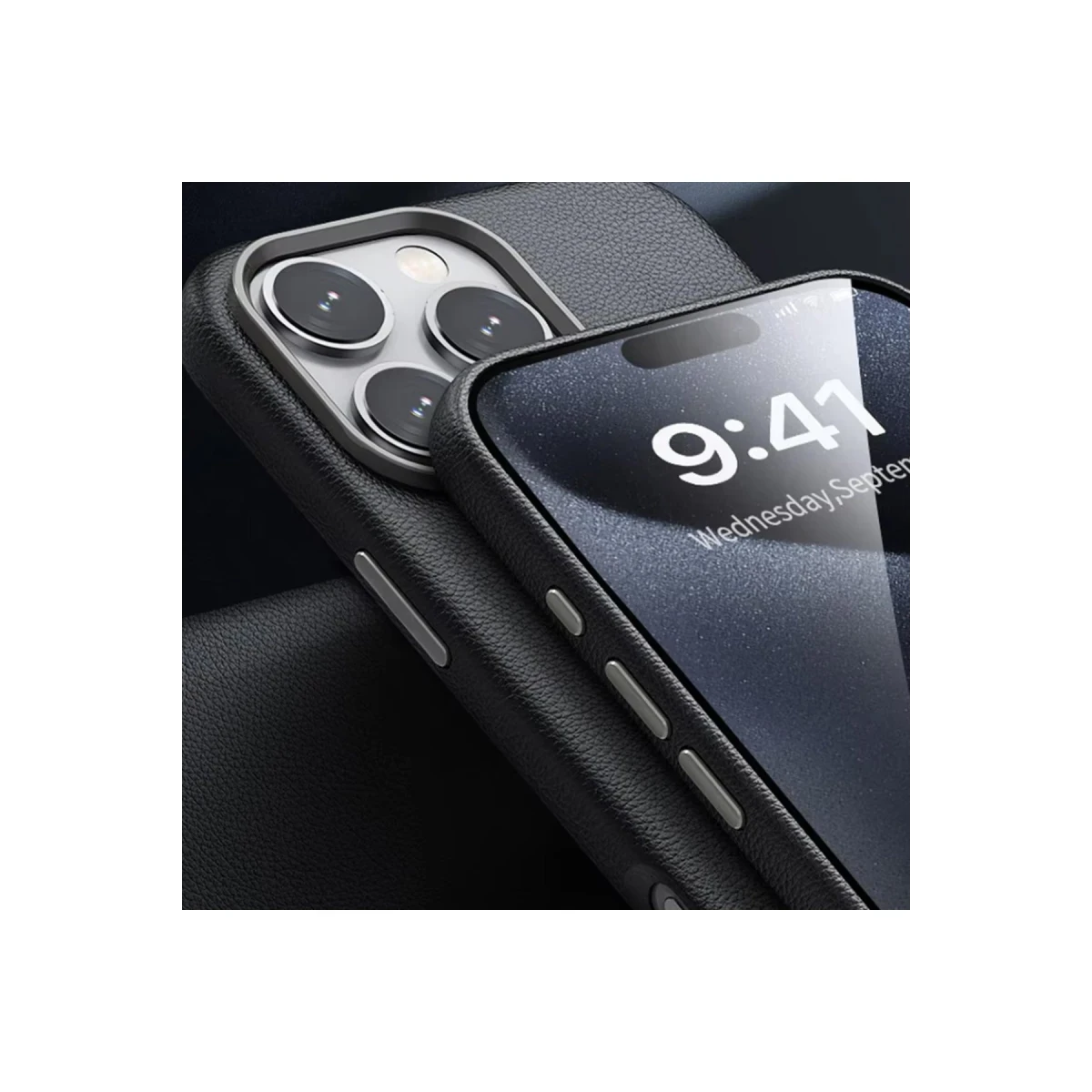 Joko Apple iPhone 16 Pro Wonder Deri Magsafe Kapak - Titan Gri