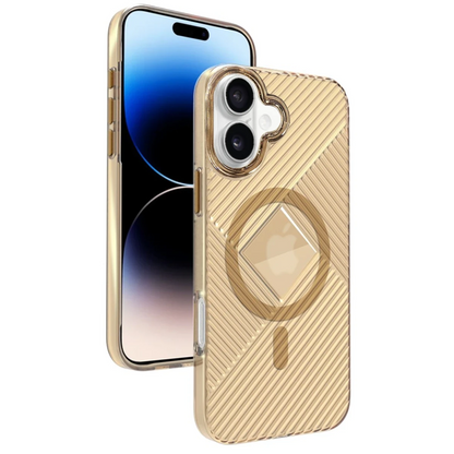 Joko Apple iPhone 16 Stella PC Sert Magsafe Kılıf - Gold