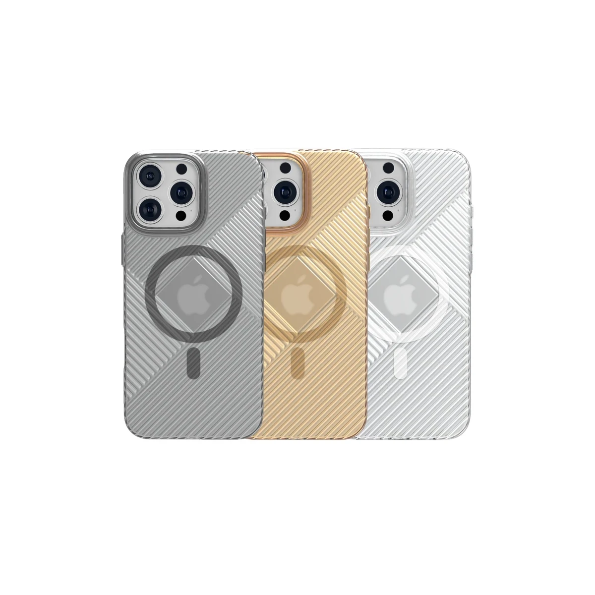 Joko Apple iPhone 16 Stella PC Sert Magsafe Kılıf - Gold
