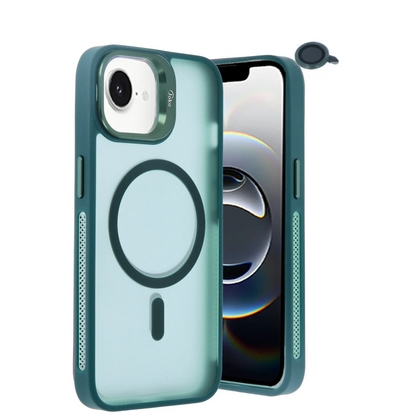 Joko Apple iPhone 16E Flet Lens Magsafe Kapak - Koyu Yeşil