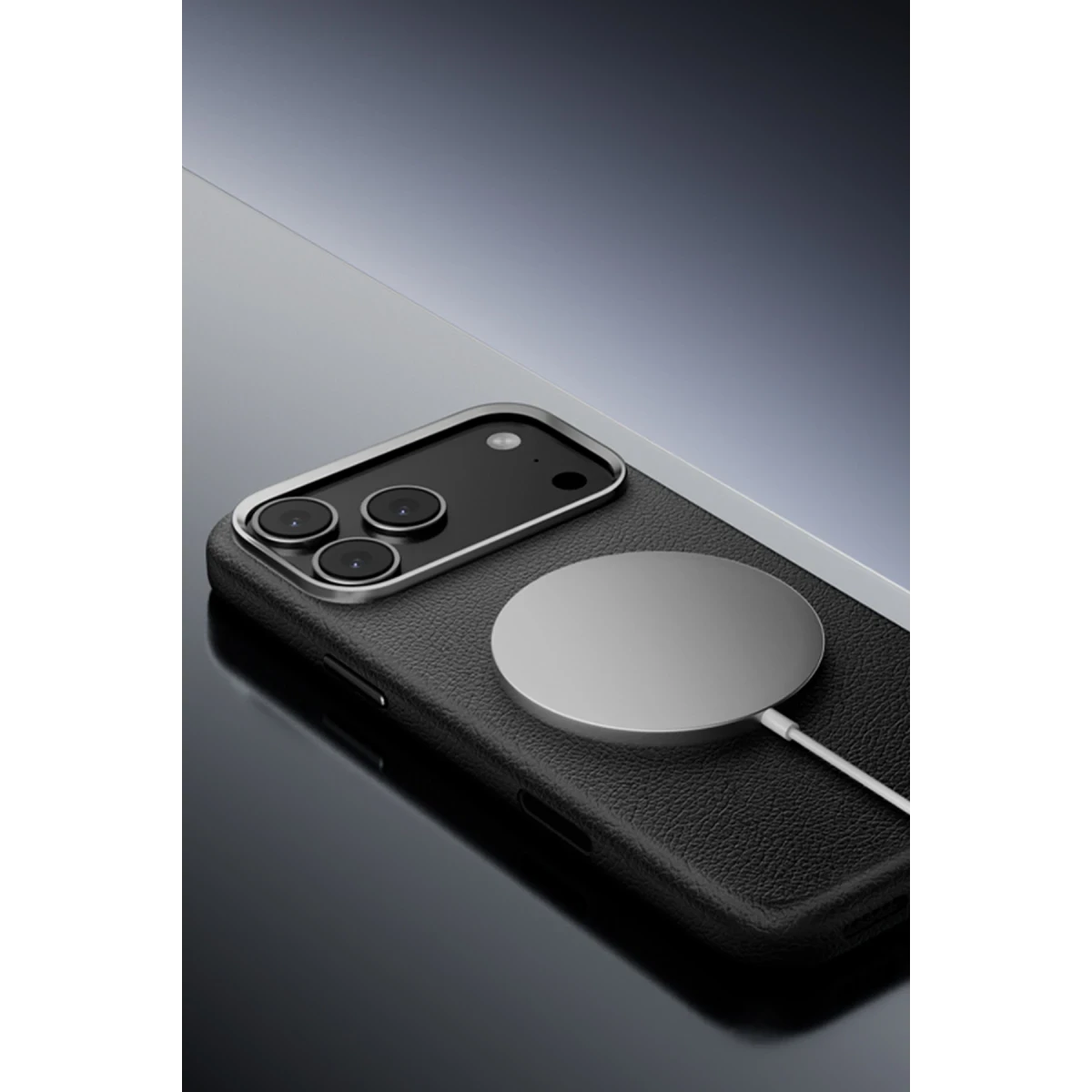 Joko Apple iPhone 17 Pro Max Wonder Deri Magsafe Kapak - Beyaz