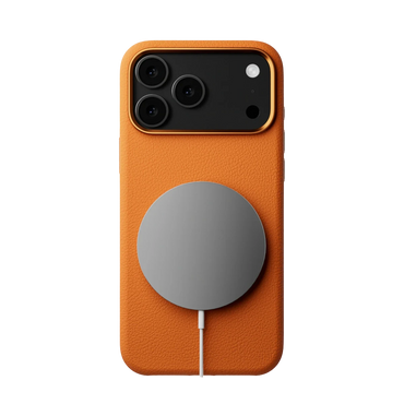 Joko Apple iPhone 17 Pro Max Wonder Deri Magsafe Kapak - Turuncu