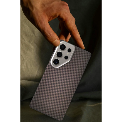 Joko Samsung Galaxy S23 Ultra Besa Magsafe Kapak - Natural Grey