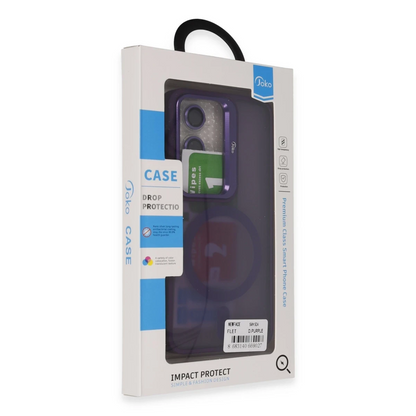 Joko Samsung Galaxy S24 Flet Lens Magsafe Kapak - Derin Mor