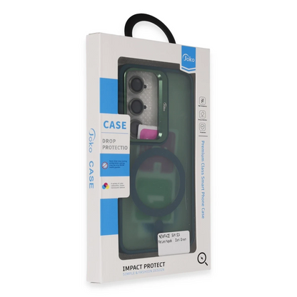 Joko Samsung Galaxy S24 Flet Lens Magsafe Kapak - Koyu Yeşil