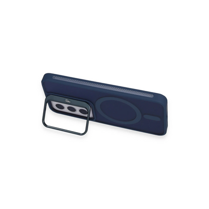 Joko Samsung Galaxy S24 Flet Lens Magsafe Kapak - Lacivert