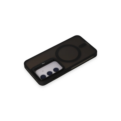 Joko Samsung Galaxy S24 Flet Lens Magsafe Kapak - Siyah