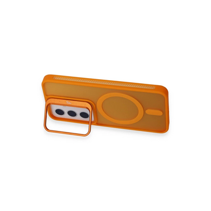 Joko Samsung Galaxy S24 Flet Lens Magsafe Kapak - Turuncu